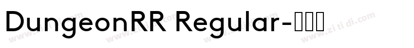 DungeonRR Regular字体转换